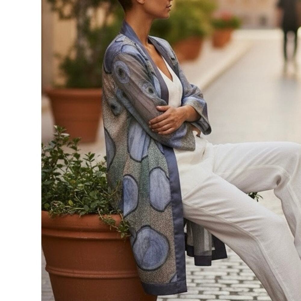 Gloryfibers & Design Co. Kimono Artsy unique original One of a kind Hand-made